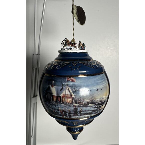 Terry Redlin Ornament 1999 Holiday Memories Bradford Christmas Heirloom Vintage - Picture 1 of 6